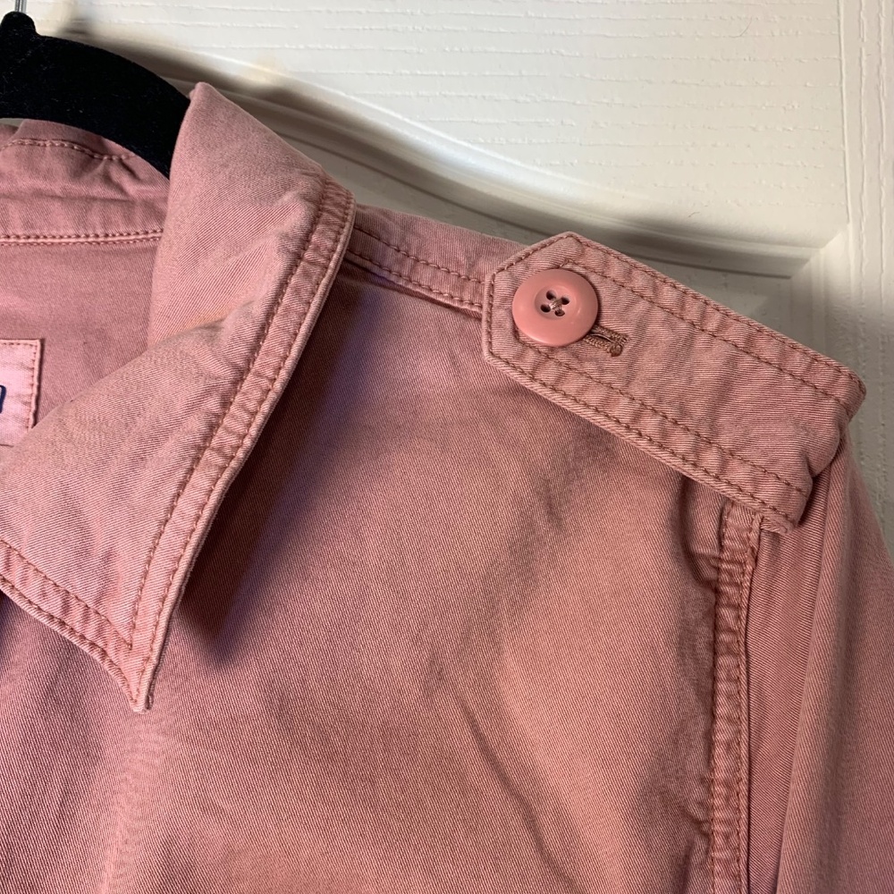 GAP Vintage Pale Pink Denim Jacket – Y2K Utility Style - Picture 11 of 16